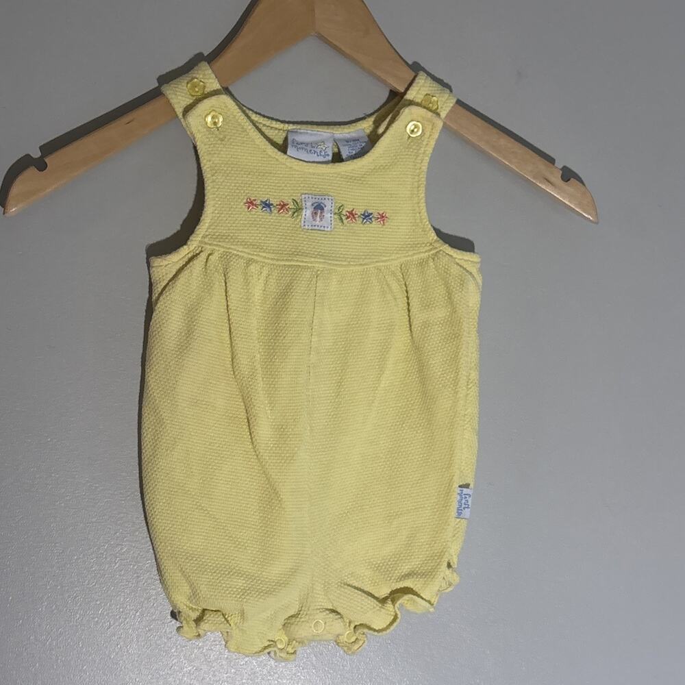 Baby Girl Clothes Vintage First Moments 6-9 Month Lady Bug Romper 100% Cotton